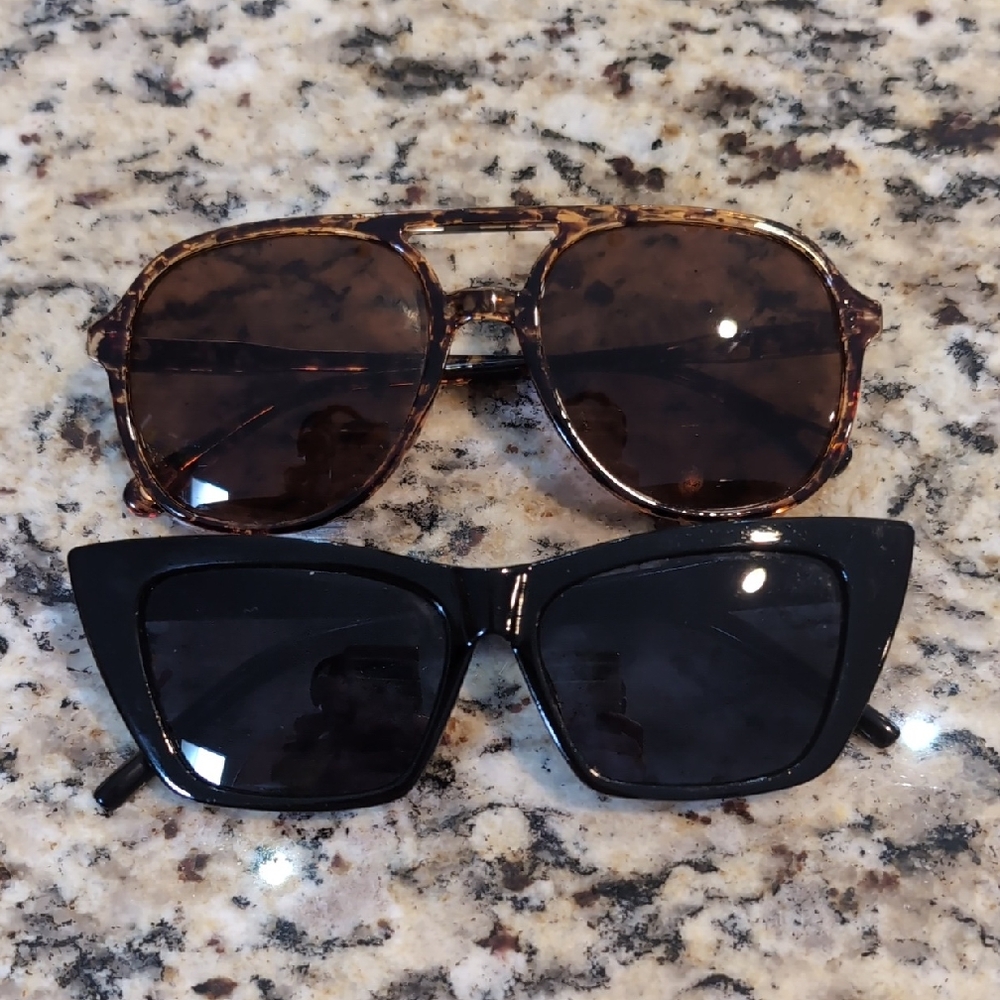 Elegant Tortoise and Black Sunglasses by [Brand]